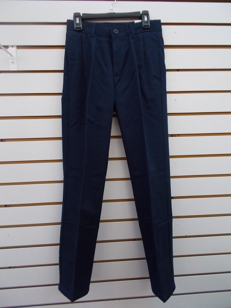 Boys IZOD $34 Navy Uniform/Casual Pleated Pants Slim & Regular Sz 5Reg. & 14Slim