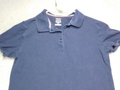 French Toast Boys Uniform/Casual Short Sleeve Polo Shirt Navy Blue Cotton Blend