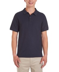 Nautica Young Men Uniform Short Sleeve Double Pique Polo Shirt XL (40-41) Navy
