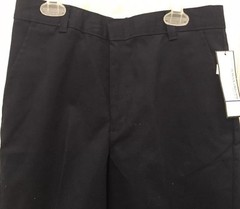 BOYS’ NAVY FLAT FRONT ‘GEORGE’ SHORTS, SCHOOL UNIFORM SIZE 4 W/ADJ WAIST NWT!