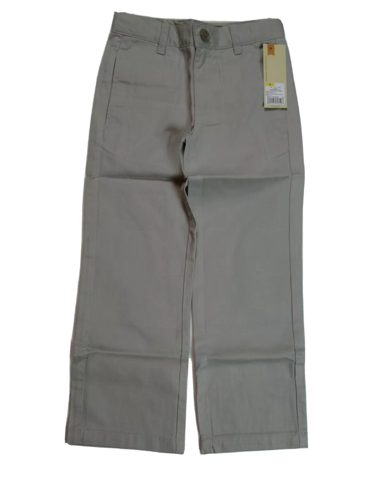 Cherokee Boys Casual Uniform Pants Size 5 Actual 22 X 20 Khaki #Y7