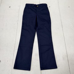 French Toast Pants Boys 10 Navy Straight Twill Adjustable Waist School Uniform