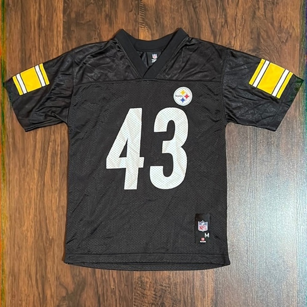 NFL Pittsburgh Steelers Football Jersey #43 Troy Polamalu Size: M (Boy)