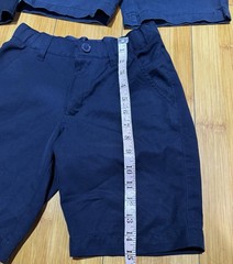 Lots of 4 Navy Shorts School Uniform for Boys Adjustable waistline Size 10