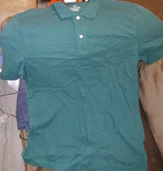 Lands’ End boy’s Short Slv Evergreen Mesh Polo Shirt M Nwot 10-11yrs 134-152cm#9