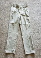 Chaps Boys’ Approved Schoolwear Khaki Pants Size 12 Slim