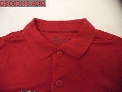 Nautica Boys Red Uniform Short Sleeve Performance Polo, L (14/16) 666980513987