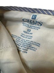 Chaps Boy’s Navy Blue Pleated Pants Size 10 Approved School Uniform Wear EUC