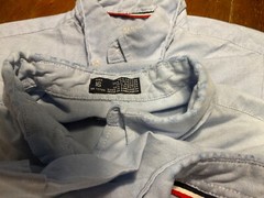 Lot of 7 Blue Oxford Uniform Short Sleeve Shirts Sz 14-18