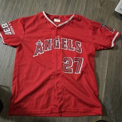 Los Angeles Angels Mike Trout 27 Angels Radio AM 830 Jersey Size Youth XL