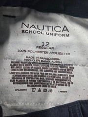 Nautica School Uniform Boy’s Short Blue Sz 12 Belted Loops Slash Pockets Pull On