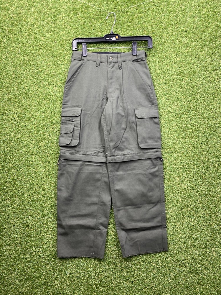 Boy Scouts of America Convertible Uniform Pants Youth 8 Green Zip Off Outdoor