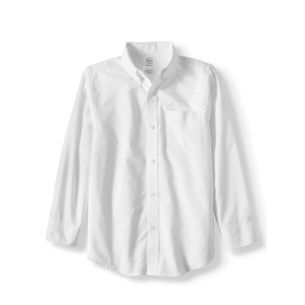 Wonder Nation Oxford Shirt Boys Size XL School Uniform Long Sleeve Button-Up K1