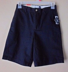 Gap Easy Fit Boys Uniform Shorts Size 10 Regular Navy Blue 17″ Long 100% Cotton