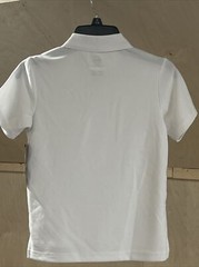 Wonder Nation School Uniform Polo Shirt Unisex Moisture Wickin Size XS 4-5 White