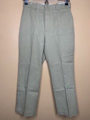 Boy’s Waist 28 School Uniform Pants Chino Straight Leg Beige Flat Front Mid Rise