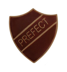 Prefect Brown Pin Badge For Schools