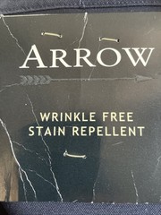 Arrow Boys Pleated Wrinkle Free Stain Repellent School Pants Navy 18H 33”x28”