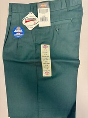 Dickies 57562 Pleated Shorts, Hunter Green