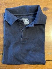 Nautica Boys Short Sleeve Navy Blue Polo- School Uniform: Large 12/14