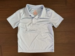 Cat & Jack light blue Uniform Polo size S (6/7) NWOT