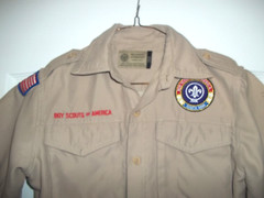 Microfiber Quick Dry Boy Scout Shirt Youth Size S SM Small 6-8 Ready for patches