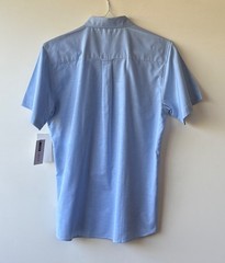 IZOD Young Men’s Short Sleeve Button-Down Oxford Shirt Uniform Size M 36-37 NWT