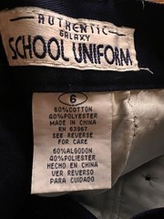 School Uniform Navey Blue Slacks Little Boys Size 6