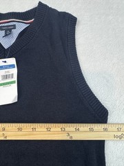 NEW WITH TAGS Tommy Hilfiger Navy Blue Sweater Vest Size L 14/16 School Uniform