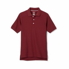 French Toast Boys Short Sleeve Pique Polo Burgundy Size XS (4/5) New/Sealed!