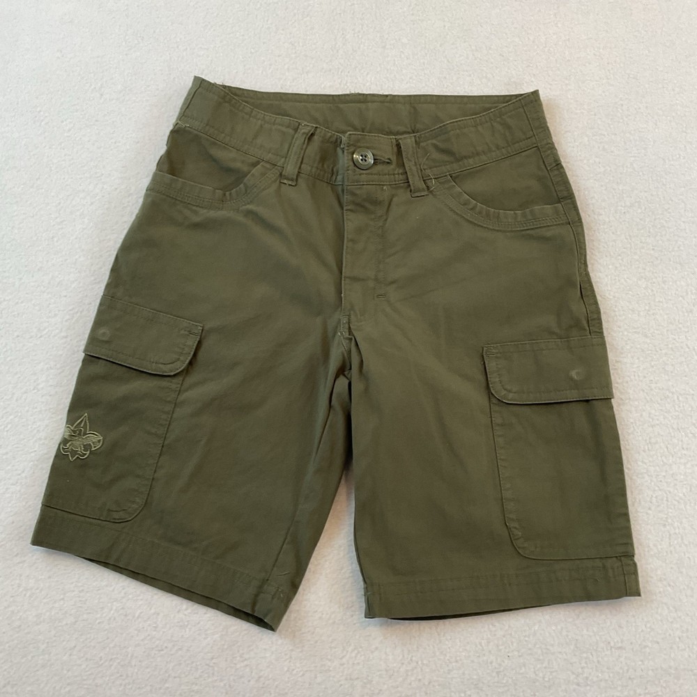 Boy Scouts Of American Youth Uniform Shorts Boys Youth 8 Green Cargo Pockets