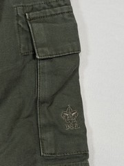 Boy Scouts Of America Shorts Boys 2XL Green Canvas Cargo Uniform BSA Outdoor
