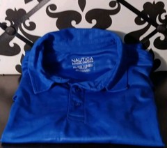 Nautica Boys School Uniform Polo Shirt Royal Blue Size XL (18/20) Never worn