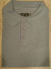 New Boy SZ L 7 Light Blue School Uniform SS Polo Shirt bsu010