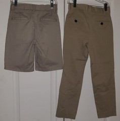 School Uniform Boys Size 8 Pant & Short Lot of 2