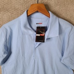 Jump Start Uniforms Shirt Kids Youth 2XL 18 20 Light Blue Short Sleeve Polo NEW