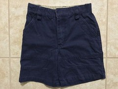 ☀️ Boys Navy Blue Uniform SHORTS Adjustable Waist Flat Front School Size 7