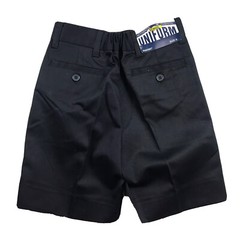 Authentic School Uniform Shorts Boys 6 Black Elastic Waist Pleated Front NWT