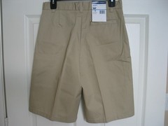 NWT French Toast boys youth size 16 adjustable waist uniform flat front shorts