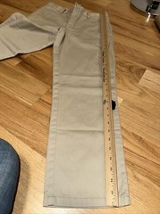 NWOT George Adj Waist Pants Khaki Tan Size 14 H Husky School Uniform