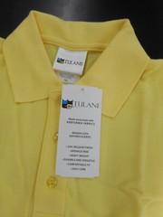 Boys Tulane Yellow Pique Knit Uniform/Casual Polo Shirt Sizes 3/4 – 18/20