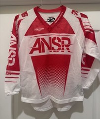 ANSR youth jersey size medium red white racing motocross