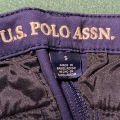 US Polo Assn Boys Uniform Shorts Size 5 Navy Blue