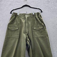Boy Scouts Of America Boy Pants 10 Green Cargo Twill Uniform Button