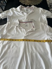 Boys Polo White Uniform Size L (14/16H) Set Of 2