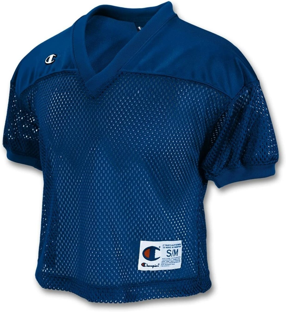 Champion FT10 Boys Fair Catch Football Practice Jersey Navy NEW!!