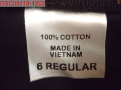 NWOT – Small Stain, Gegrge Boys’ Black Adjustable Waist Uniform Pants, Size 6
