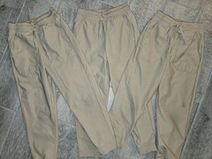 Boys School Uniform Lot of Small 3-pants, Small 4-shorts, Large 4-Polo Shirts.