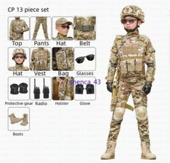Children’s Spring Autumn Camouflage Suit Special Forces Tactic Training Uniform