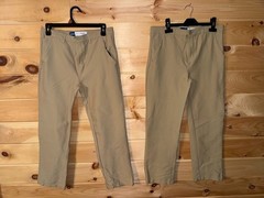 Old Navy Khaki School Uniform Straight Quick Dry Boy’s 2 Pair Sz 12 Plus